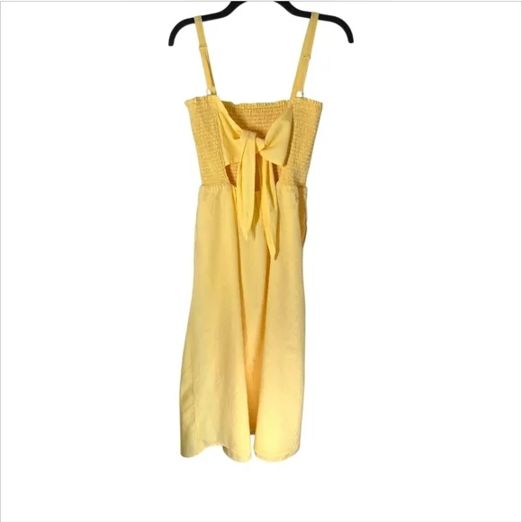 WAYFE Smock Top Midi Dress Yellow Size Small (2-4) - Picture 5 of 8